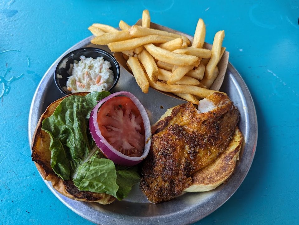 Blackened Grouper Sandwich