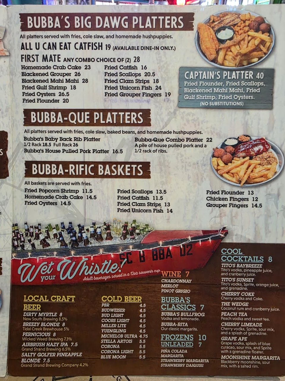 Catfish served with classic Southern sides.